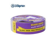 Лента малярная Blue Dolphin Washi 29 мм х 25 м для деликатных поверхностей (фиолетовая)