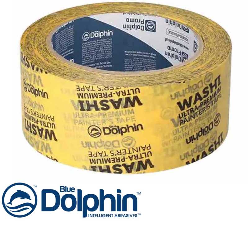 Лента малярная Blue Dolphin Washi Painters Tape Premium 48 мм х 50 м