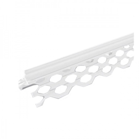 Угол для мокрых штукатурок ПВХ 36х36 мм. 6 мм. 3 м. РБ.